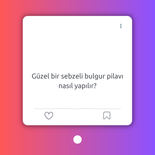 Güzel bir sebzeli bulgur pilavı nasıl yapılır? 1