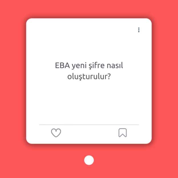 EBA yeni şifre nasıl oluşturulur? 1