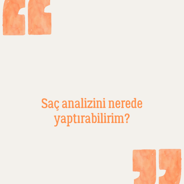 Saç analizini nerede yaptırabilirim? 1