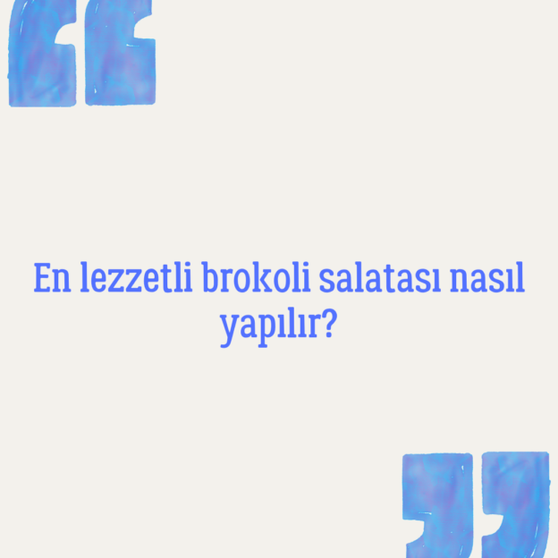 En lezzetli brokoli salatası nasıl yapılır? 1