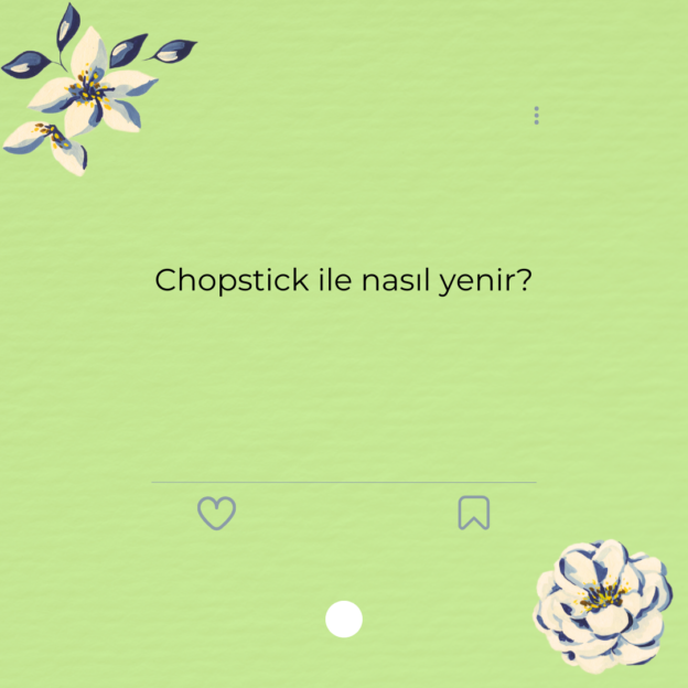 Chopstick ile nasıl yenir? 1