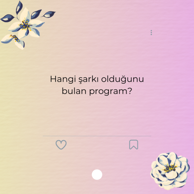 Hangi şarkı olduğunu bulan program? 1