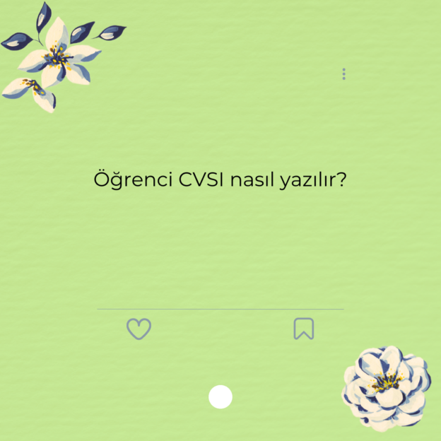 Öğrenci CVSI nasıl yazılır? 1