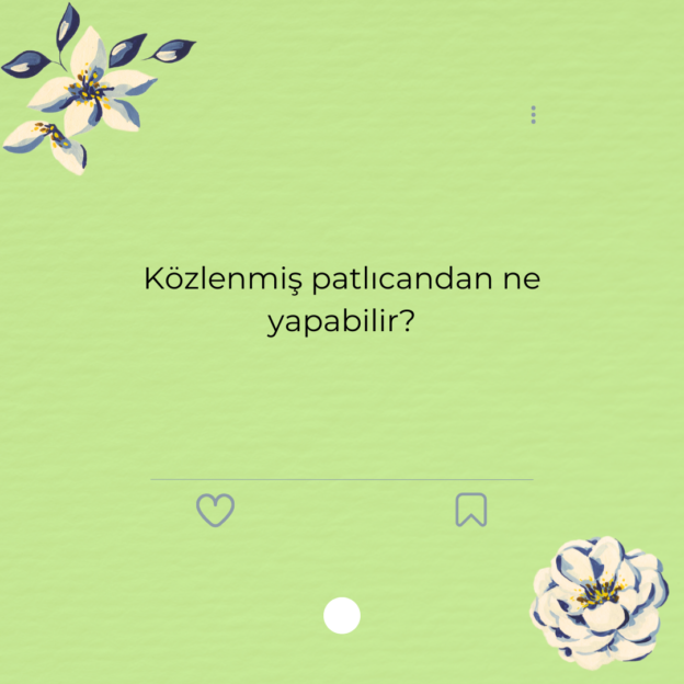 Közlenmiş patlıcandan ne yapabilir? 1