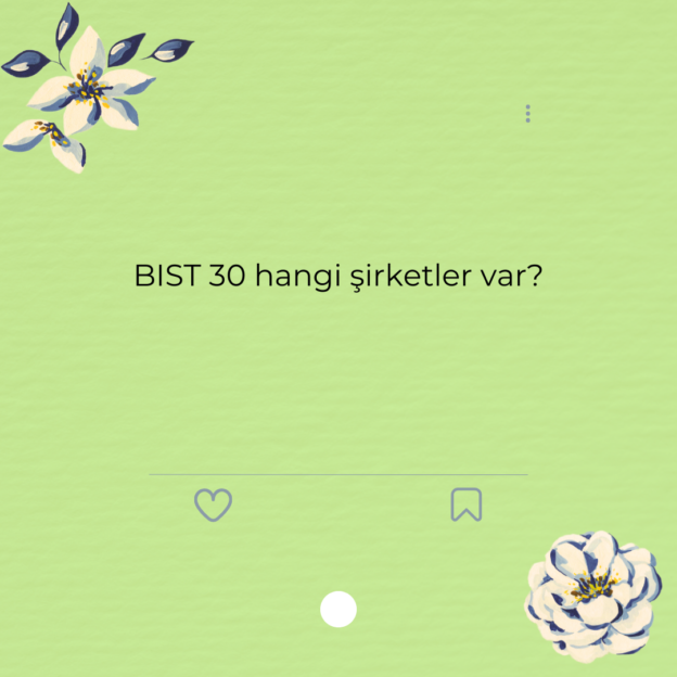 BIST 30 hangi şirketler var? 1