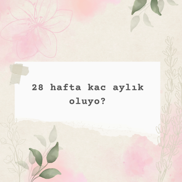 28 hafta kac aylık oluyo? 1