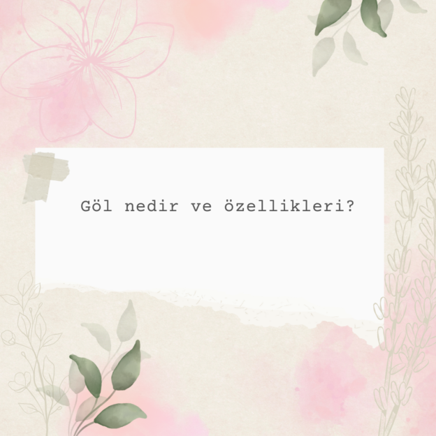 Göl nedir ve özellikleri? 1