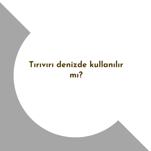 Tırıvırı denizde kullanılır mı? 1