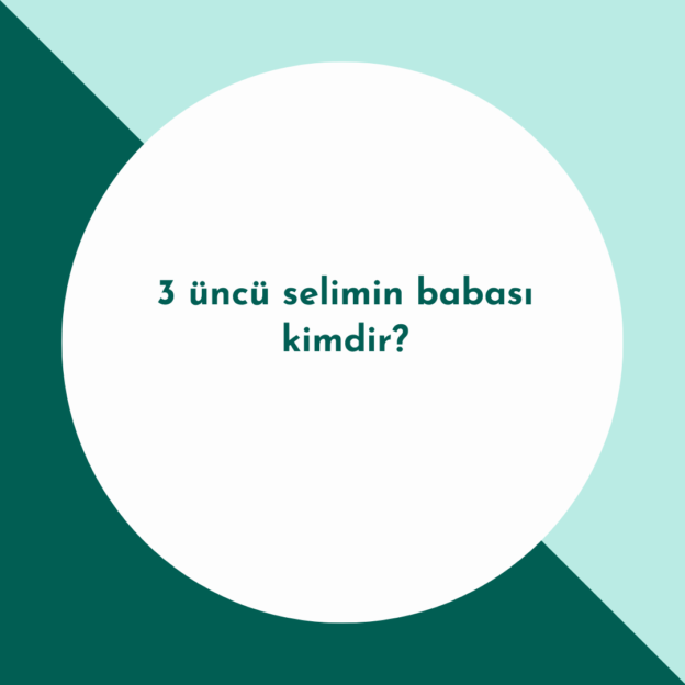 3 üncü selimin babası kimdir? 1