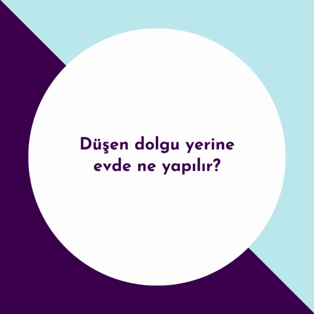 Düşen dolgu yerine evde ne yapılır? 1