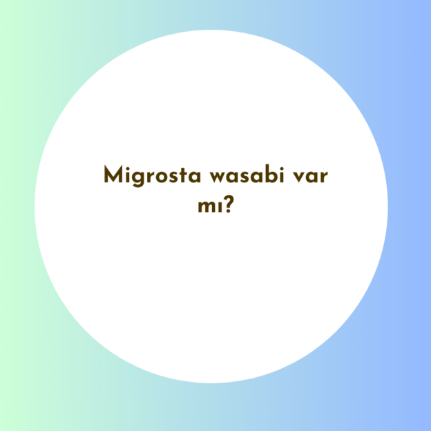 Migrosta wasabi var mı? 1