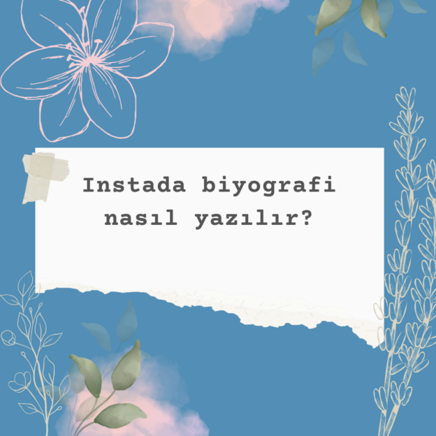 Instada biyografi nasıl yazılır? 1