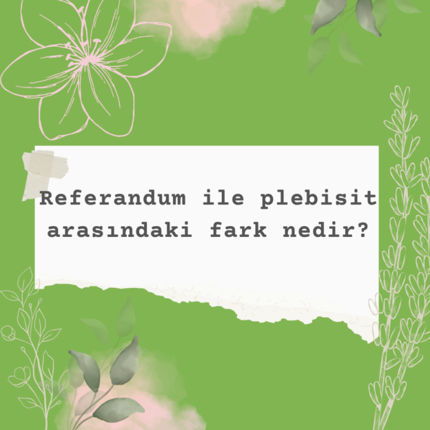 Referandum ile plebisit arasındaki fark nedir? 1