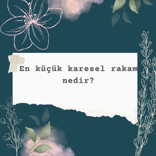 En küçük karesel rakam nedir? 1