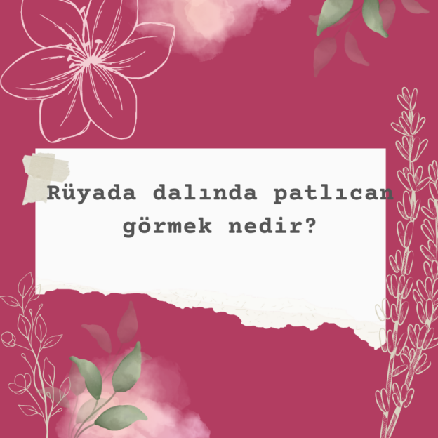 Rüyada dalında patlıcan görmek nedir? 1