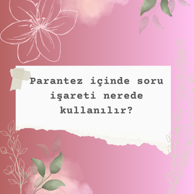 Parantez içinde soru işareti nerede kullanılır? 6