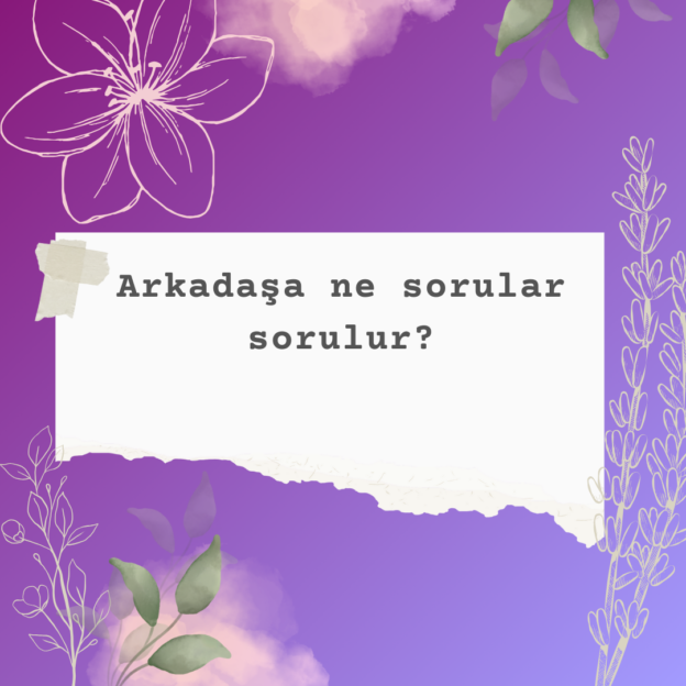 Arkadaşa ne sorular sorulur? 1