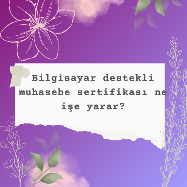 Bilgisayar destekli muhasebe sertifikası ne işe yarar? 1