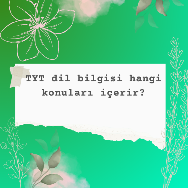 TYT dil bilgisi hangi konuları içerir? 1