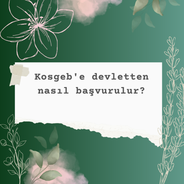 Kosgeb'e devletten nasıl başvurulur? 2