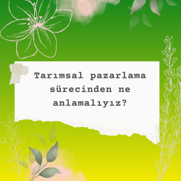 Tarımsal pazarlama sürecinden ne anlamalıyız? 1