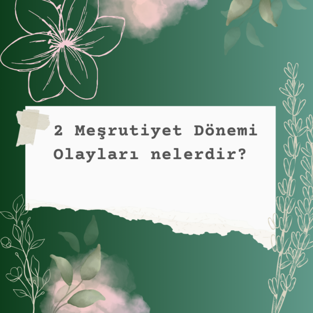 2 Meşrutiyet Dönemi Olayları nelerdir? 9