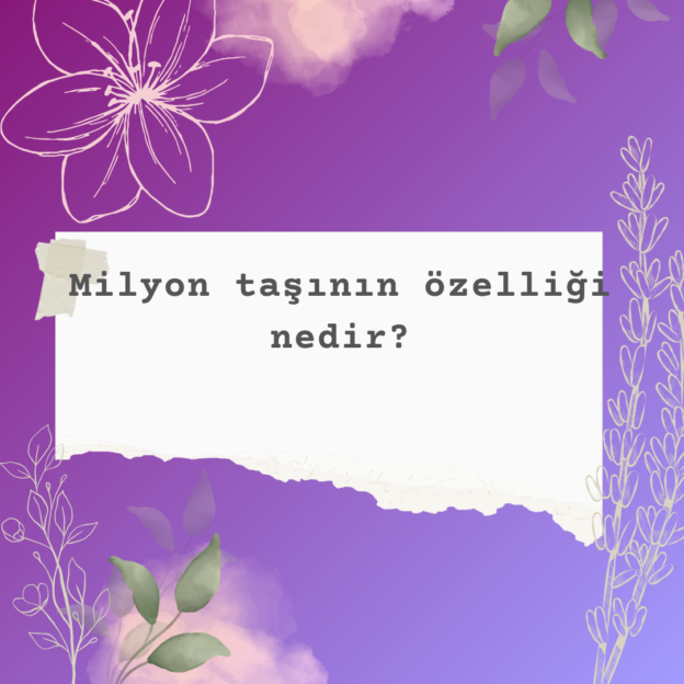 Milyon taşının özelliği nedir? 1