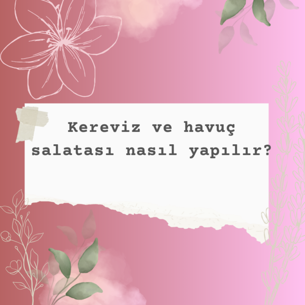 Kereviz ve havuç salatası nasıl yapılır? 10