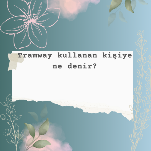 Tramway kullanan kişiye ne denir? 1