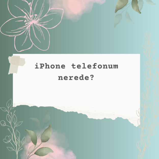 iPhone telefonum nerede? 1