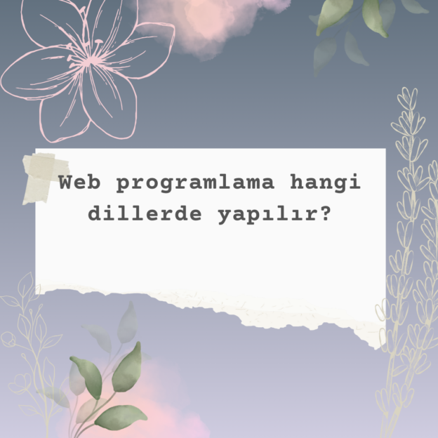 Web programlama hangi dillerde yapılır? 8