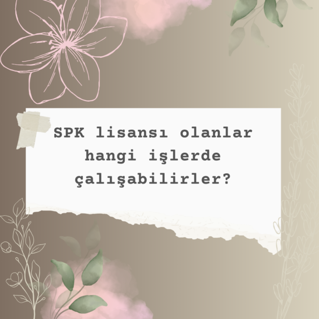 SPK lisansı olanlar hangi işlerde çalışabilirler? 4