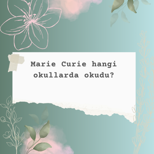 Marie Curie hangi okullarda okudu? 2